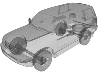 Toyota Land Cruiser (1998) 3D Model