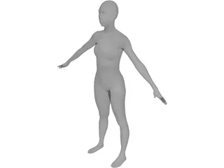 Woman African-American 3D Model