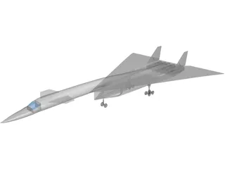 North American XB-70 Valkyrie 3D Model