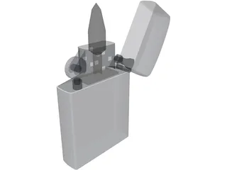 Zippo Lighter 3D Model