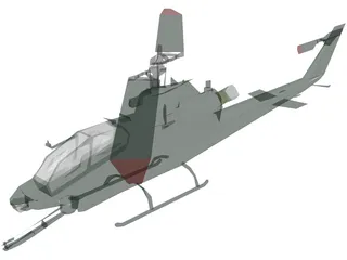 Bell AH-1 Cobra 3D Model