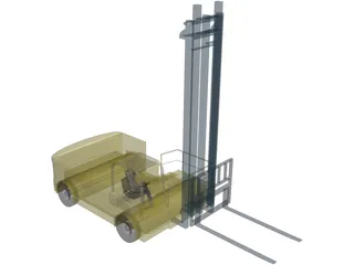 Forklift Boat 3D Model