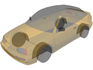 Volkswagen Golf III Cabriolet (1996) 3D Model