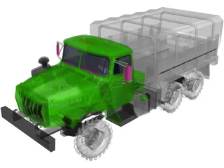 Ural 4320 3D Model