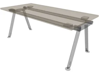 Office Table 3D Model