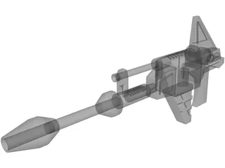 Sci-Fi Gun 3D Model