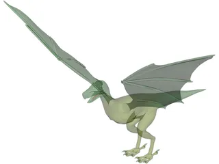 Griffin-Dragon Cross Creature 3D Model