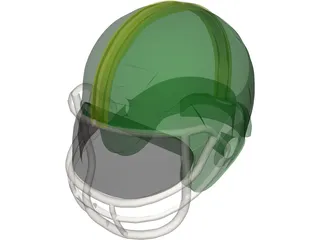 Football Helmet 3D Model