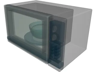 Microwave Oven 3D Model