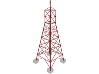 Radio Transmission Tower 3D Model