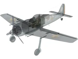 Focke-Wulf Fw 190 A 3D Model