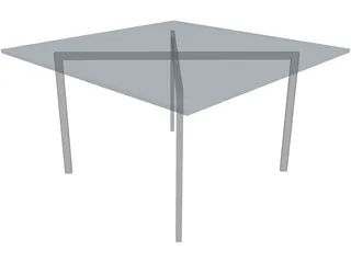 Mies van der Rohe-Barcelona Table 3D Model