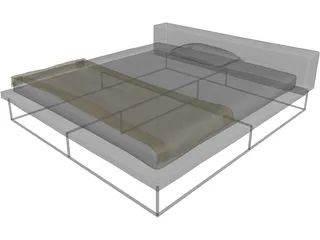 Ile Bed - Living Divani 3D Model