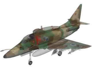 McDonnell Douglas A-4 Skyhawk (Ayit) 3D Model