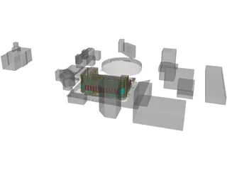 City Center Square 3D Model