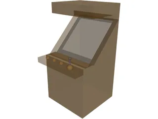 Generic Arcade Cabinet 3D Model