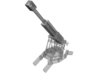 Funny Cannon 3D Model