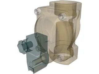 Solenoid Operated Valve 3D Model