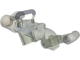 Large Refuelling Nozzle 3D Model