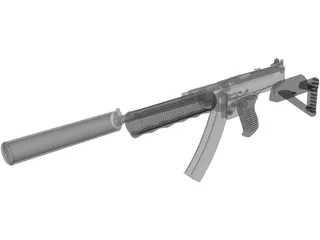 Thompson SMG Modified 3D Model