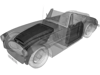 Austin Healey 3000 Mk III 3D Model