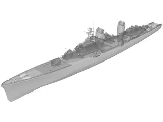 Battle Ship 3D Model