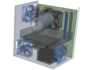 Electronic Components 3D Model