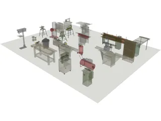 Woodworking Equipment 3D Model