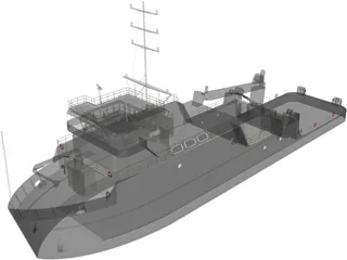 YTT Torpedo Recovery Ship 3D Model
