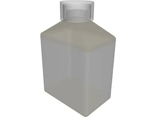 Glass Varnish Bottle 3D Model