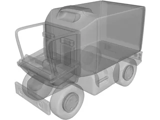 Toon Van 3D Model