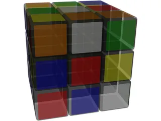 Rubicks Cube 3D Model