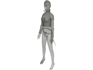 Pirate Woman 3D Model