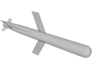 Generic Cruise Missile 3D Model