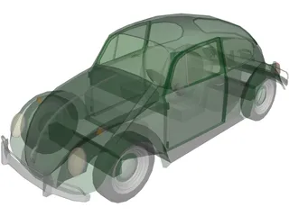 Volkswagen Beetle (1967) 3D Model