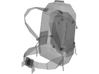 Bag Slalom 40 (Medium Touristic For Tourists And Outdoors) 3D Model