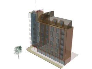 Small Passanger Hotel (Sofia, Bulgaria) 3D Model