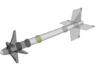 Sidewinder AIM-9 3D Model