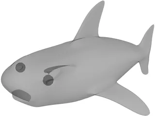 Cartoon Shark 3D Model