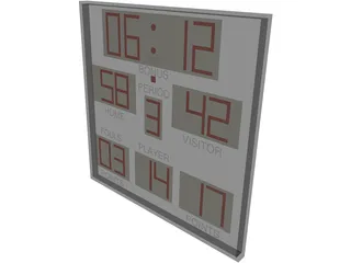 Scoreboard 3D Model