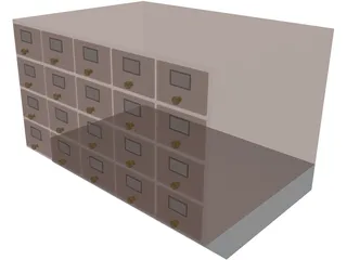 Card Catalogue 3D Model