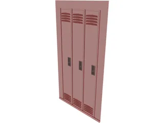 Wall Locker 3D Model