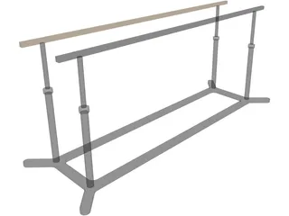 Parallel Bars 3D Model