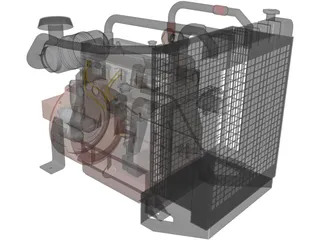Diesel Generator 3D Model