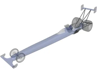 Top Fuel Dragster 3D Model