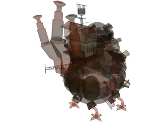 Howl Moving Castle 3D Model