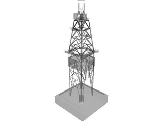 Drill Rig 3D Model