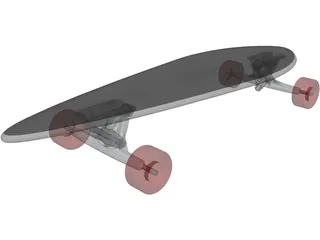 Longboard 3D Model