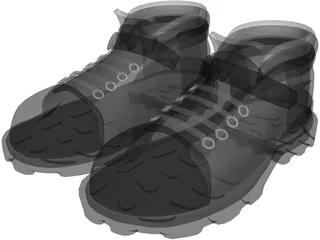 Outdoor Trekking Shoes 3D Model