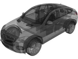 Mercedes-Benz GLE Coupe (2016) 3D Model